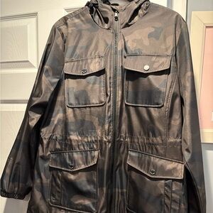 Michael Kors Camouflage Hooded Jacket